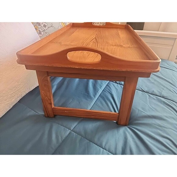 Danish Modern Goodwood Teak Breakfast in Bed Folding Laptop Tray Table 2… - Picture 4 of 6